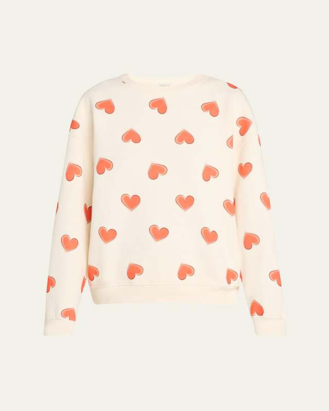 The Oversized All Over Heart Sweatshirt